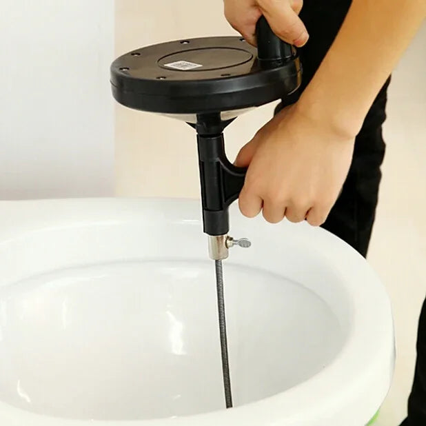Ferramenta Manual para Desentupimento de Canos de Cozinha, Casa de Banho e Esgoto com Cabeça Metálica de 5m, Limpeza de Ralos e Canos