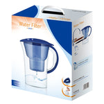 Garrafa de Água Fria com Filtro de Carvão Ativado para Cozinha Doméstica Portátil 1,3L, 1,3L (Azul)