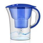 Garrafa de Água Fria com Filtro de Carvão Ativado para Cozinha Doméstica Portátil 1,3L, 1,3L (Azul)