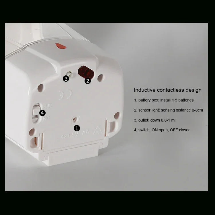 Dispenser automático de sabão líquido 700ml, F1309 estilo líquido 700ml