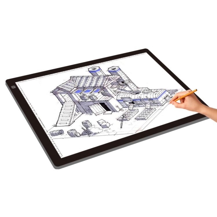 Quadro de Acrílico para Cópias com 3 Níveis de Brilho Regulável LED Tamanho A2 23W 12V para Desenho de Esboços de Anime, com Adaptador de Energia, A2 com Adaptador de Energia