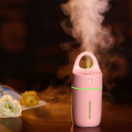 Humidificador Mini Portátil USB de Íons Negativos 1,5W - 2W 175ml com Luz LED Colorida para Beleza e Suplemento de Água