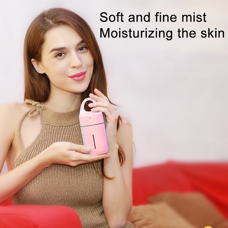 Humidificador Mini Portátil USB de Íons Negativos 1,5W - 2W 175ml com Luz LED Colorida para Beleza e Suplemento de Água