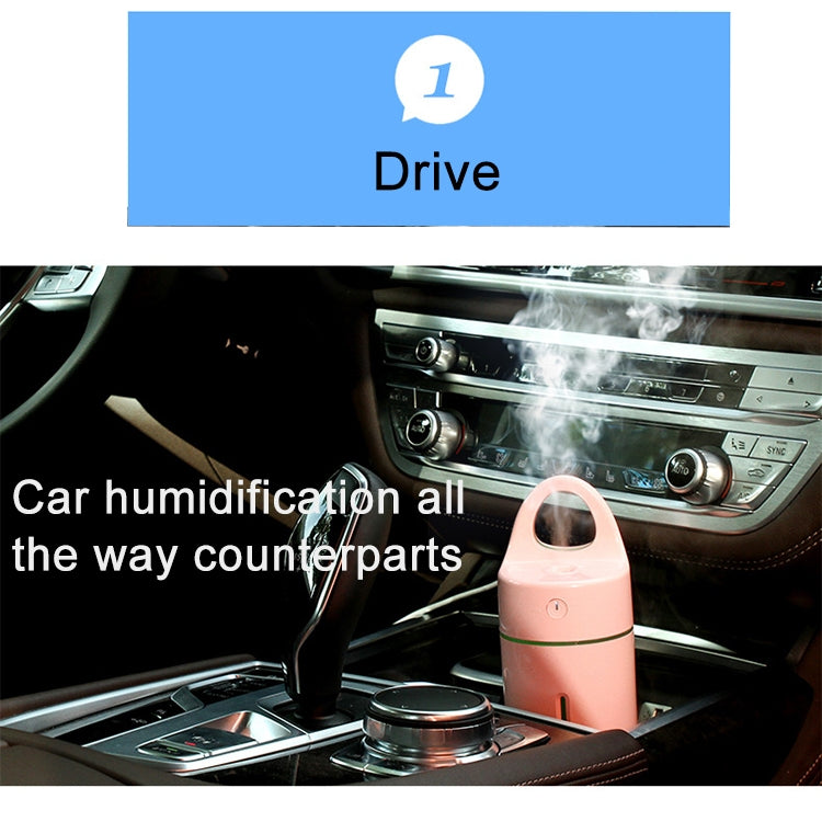 Humidificador Mini Portátil USB de Íons Negativos 1,5W - 2W 175ml com Luz LED Colorida para Beleza e Suplemento de Água