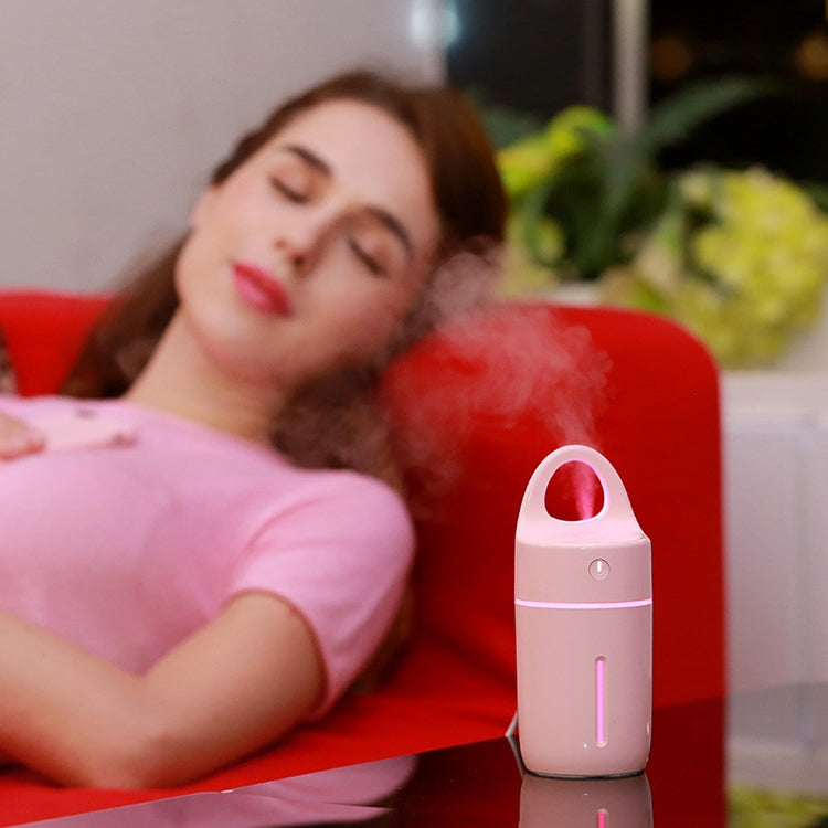 Humidificador Mini Portátil USB de Íons Negativos 1,5W - 2W 175ml com Luz LED Colorida para Beleza e Suplemento de Água