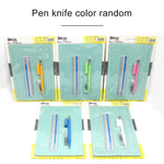 Conjunto de Tapete de Corte A5 Junesix com Tapete de Corte, Régua e Faca de Escultura, Junesix A5 (Verde Menta), Junesix A5 (Rosa), Junesix A5 (Azul), Junesix A5 (Roxo)