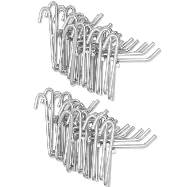 10 Ganchos para Prateleira de Ferro de Supermercado de 3,5mm, Comprimento: 25cm, 3,5mm  25cm
