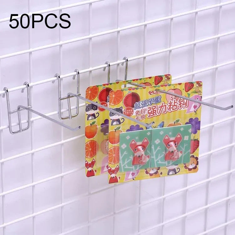 10 Peças de Ganchos para Prateleira de Ferro de Supermercado 3,5mm, Comprimento: 5cm, 3,5mm 5cm