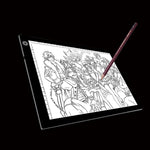 Placas de Cópia em Acrílico A4 5W 5V LED com Três Níveis de Brilho Regulável para Anime Sketch Desenho Sketchpad, com Cabo USB e Ficha, Tamanho: 240x360x5mm