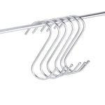 10 Ganchos em S Multifuncionais em Aço Inoxidável de 3mm, Comprimento: 7cm, 7cm
