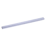 Suporte de Gancho de Barra Cruzada Quadrada Eletroplatinada para Exposição em Prateleiras de Supermercado 15x30mm, Comprimento: 1m, Gancho de Barra Cruzada
