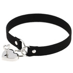 Colar de Flanela Sexy Estilo Punk Simples com Fecho de Coração, Entrega de Cor Aleatória, XSXQ