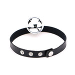2 PCS Colar de Couro Estilo Punk Japonês com Sino e Pendente para Pescoço Feminino, Entrega de Cor Aleatória, LD01