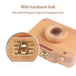 Caixa Criativa de Madeira para Crianças, Preservação de Dentes de Leite, Caixa de Armazenamento para Dentes de Bebé, HC2455A, HC2455B, HC2455C, HC2455D