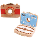 Caixa Criativa de Madeira para Crianças, Preservação de Dentes de Leite, Caixa de Armazenamento para Dentes de Bebé, HC2455A, HC2455B, HC2455C, HC2455D