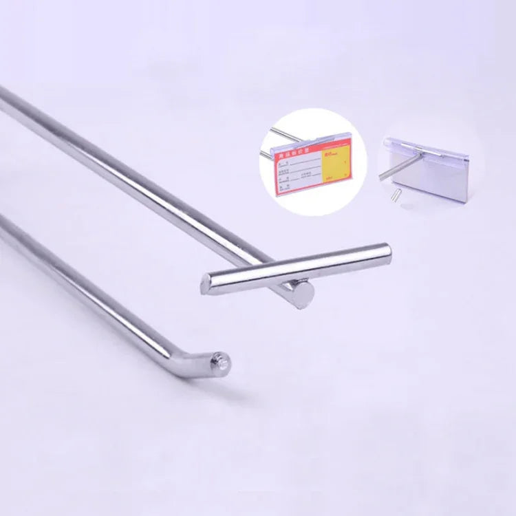 5pcs Gancho Duplo para Prateleira de Grelha de Ferro de Supermercado 5,8mm, Comprimento: 15cm, 5,8mm 15cm