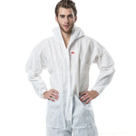 Fato de Areia Anti-estático e Anti-químico Branco 3M 4515 de Peça Única com Capuz, Tamanho: L, 3M L
