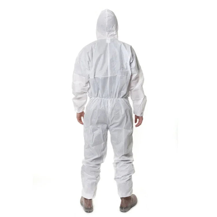 Fato de Areia Anti-estático e Anti-químico Branco 3M 4515 de Peça Única com Capuz, Tamanho: L, 3M L