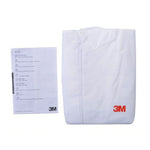Fato de Areia Anti-estático e Anti-químico Branco 3M 4515 de Peça Única com Capuz, Tamanho: L, 3M L