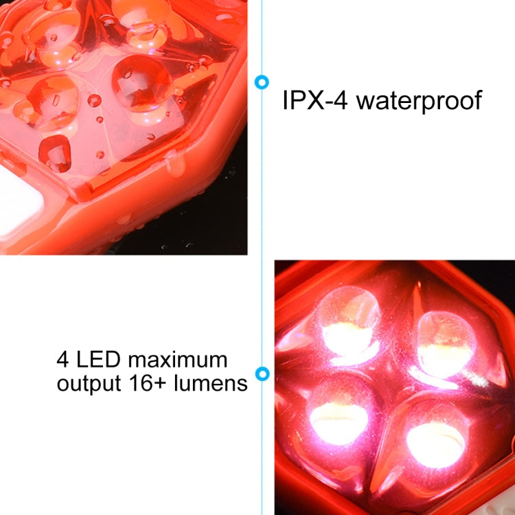 Luz de aviso multifuncional para ciclismo ao ar livre, luz traseira LED com clip, luz traseira LED com clip (vermelha), luz traseira LED com clip (branca), luz traseira LED com clip (preta), luz traseira LED com clip (roxa)