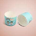 24pcs / Pacote Formas Redondas Laminadas para Bolos, Formas para Muffins, Forros para Cupcakes de Chocolate, Tamanho: 7 x 6 x 5.5cm, Entrega em Cor Aleatória, 6.8 x 5 x 3.9cm