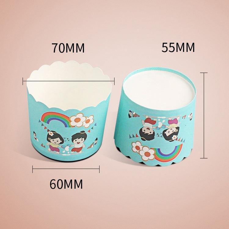 24pcs / Pacote Formas Redondas Laminadas para Bolos, Formas para Muffins, Forros para Cupcakes de Chocolate, Tamanho: 7 x 6 x 5.5cm, Entrega em Cor Aleatória, 6.8 x 5 x 3.9cm