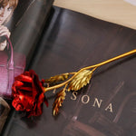 Flor Artificial Decorativa Folheada a Ouro 24K, Entrega de Cor Aleatória, Folheada a Ouro 24K