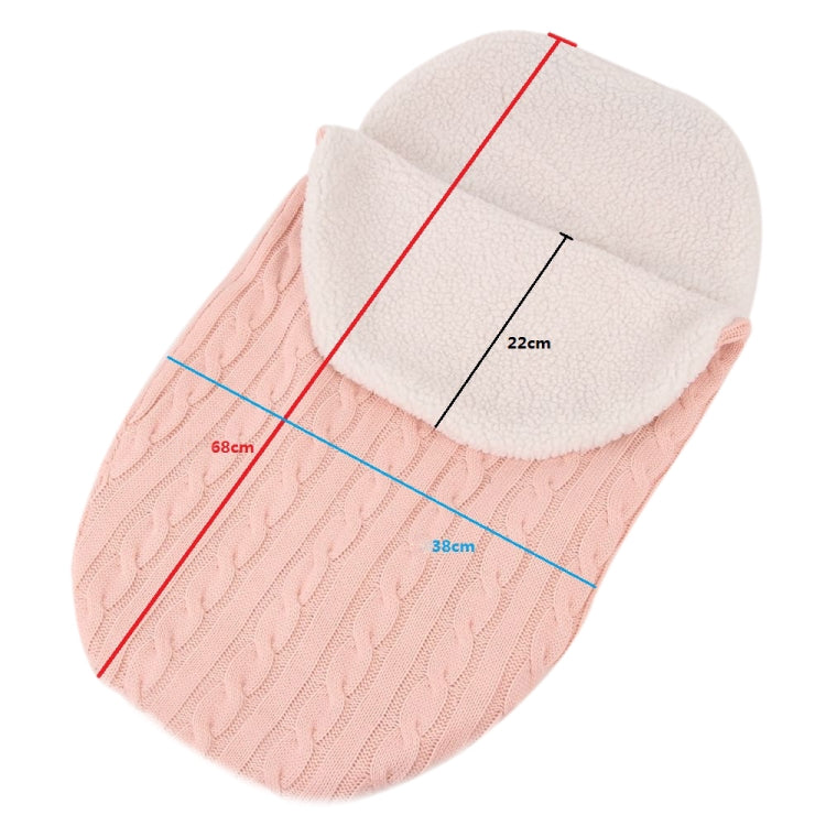 Envolvente de Malha Grossa para Bebé, Saco de Dormir em Forma de Envelope, Envolvente para Recém-Nascido, Faixas Quentes para Bebé, Saco de Dormir para Carrinho Interior