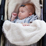 Envolvente de Malha Grossa para Bebé, Saco de Dormir em Forma de Envelope, Envolvente para Recém-Nascido, Faixas Quentes para Bebé, Saco de Dormir para Carrinho Interior