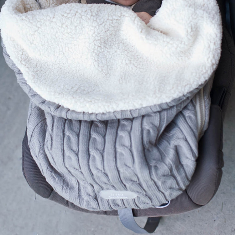 Envolvente de Malha Grossa para Bebé, Saco de Dormir em Forma de Envelope, Envolvente para Recém-Nascido, Faixas Quentes para Bebé, Saco de Dormir para Carrinho Interior