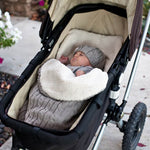 Envolvente de Malha Grossa para Bebé, Saco de Dormir em Forma de Envelope, Envolvente para Recém-Nascido, Faixas Quentes para Bebé, Saco de Dormir para Carrinho Interior