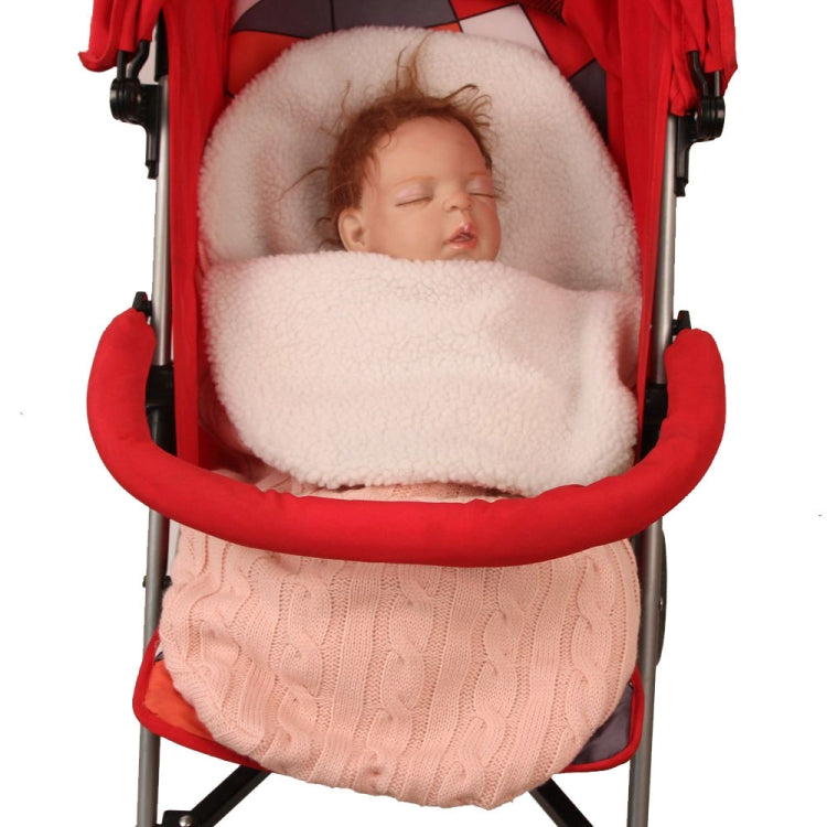 Envolvente de Malha Grossa para Bebé, Saco de Dormir em Forma de Envelope, Envolvente para Recém-Nascido, Faixas Quentes para Bebé, Saco de Dormir para Carrinho Interior