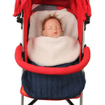 Envolvente de Malha Grossa para Bebé, Saco de Dormir em Forma de Envelope, Envolvente para Recém-Nascido, Faixas Quentes para Bebé, Saco de Dormir para Carrinho Interior