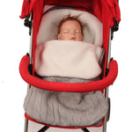 Envolvente de Malha Grossa para Bebé, Saco de Dormir em Forma de Envelope, Envolvente para Recém-Nascido, Faixas Quentes para Bebé, Saco de Dormir para Carrinho Interior