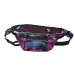 Bolsa de Cintura com Lantejoulas, Duas Cores, Bolsa de Maquilhagem, Carteiras Sereia, Bolsa de Peito para Mulheres e Raparigas, Bolsa para Telemóvel de Viagem