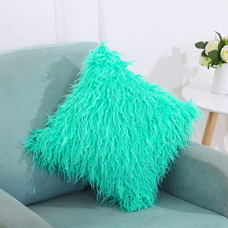 Capa de Almofada de Veludo Longo e Peludo Popular Capa Quadrada para Decoração de Quarto e Cama, Tamanho: 45 x 45cm