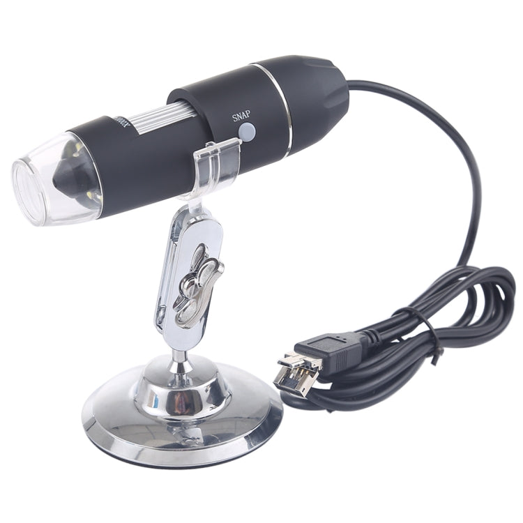 Microscópio digital USB com ampliação, sensor de imagem HD 0,3MP 2560x1920P, 8 LEDs e suporte profissional