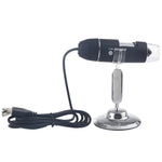 Microscópio digital USB com ampliação, sensor de imagem HD 0,3MP 2560x1920P, 8 LEDs e suporte profissional