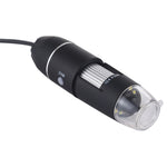 Microscópio digital USB com ampliação, sensor de imagem HD 0,3MP 2560x1920P, 8 LEDs e suporte profissional