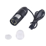 Microscópio digital USB com ampliação, sensor de imagem HD 0,3MP 2560x1920P, 8 LEDs e suporte profissional