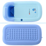 YT-038 Banheira Inflável Dobrável com Fundo de Esponja para Banho Quente para Adultos e Bebés com Bomba de Carregamento, Piscina