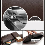 Mala Mensageiro de Ombro Universal para Homem Retro Bolsa de Cintura para Homem, Tamanho: S (24.5cm x 13cm x 1cm)
