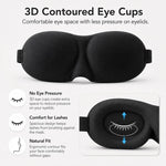 Máscara de Dormir Portátil 3D para Sombreamento e Descanso, Máscara de Olhos Fofa Feminina