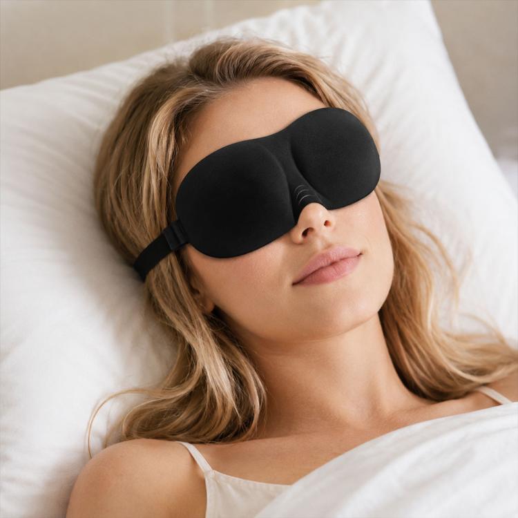 Máscara de Dormir Portátil 3D para Sombreamento e Descanso, Máscara de Olhos Fofa Feminina