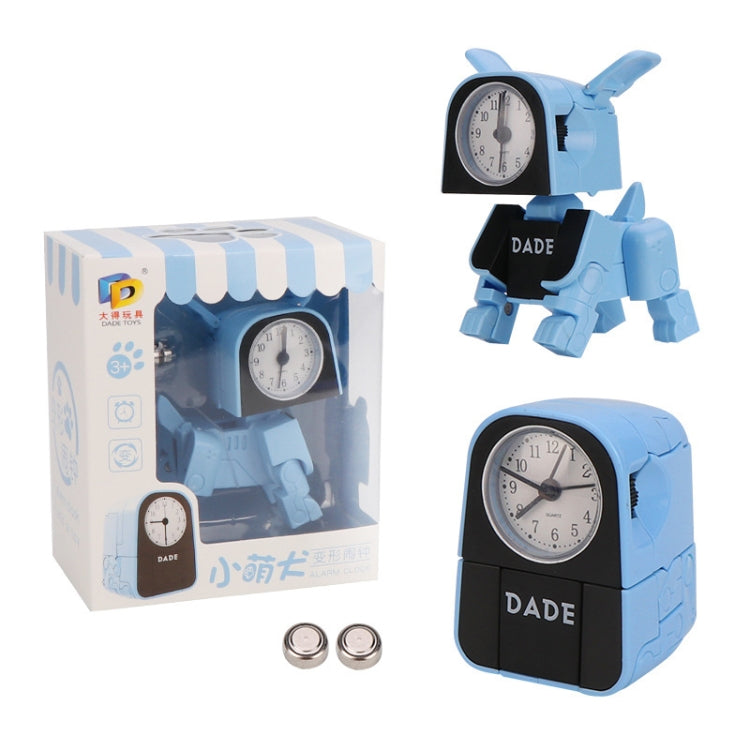 Mini Relógio Despertador Manual de Deformação Infantil Brinquedo Robô