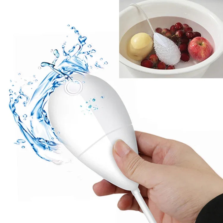 Mini Máquina de Lavar Ultrassónica Portátil para Roupa / Legumes / Frutas, Estilo Gota de Água
