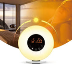 Despertador Inteligente Multifuncional com Luz LED Táctil, Rádio FM, USB