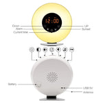 Despertador Inteligente Multifuncional com Luz LED Táctil, Rádio FM, USB
