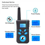 Colar Automático Anti-Latido Sistema de Controlo de Treino para Animais + Colar de Couro PU com Choque Elétrico para Cães, PD520