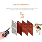 Colar Automático Anti-Latido Sistema de Controlo de Treino para Animais + Colar de Couro PU com Choque Elétrico para Cães, PD520